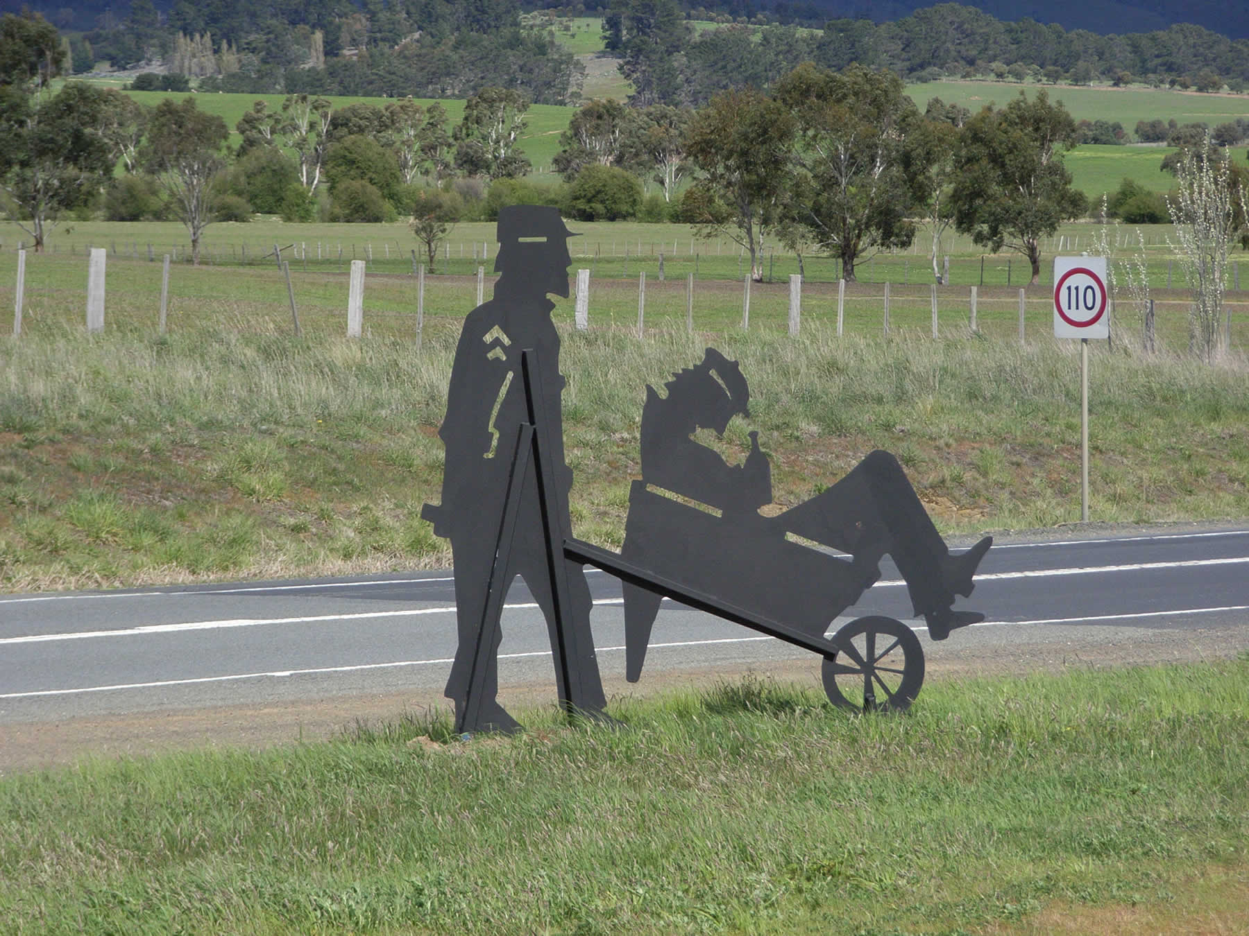 1 of 16 sculptures along the Midland Highway, commissioned by the Southern Midlands Council, Tasmania